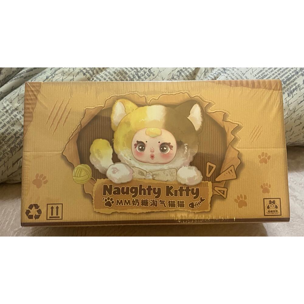 Sealed Case Milk Candy MM Naughty Kitty Series Plush Pendant Toy 6 Blind Boxes